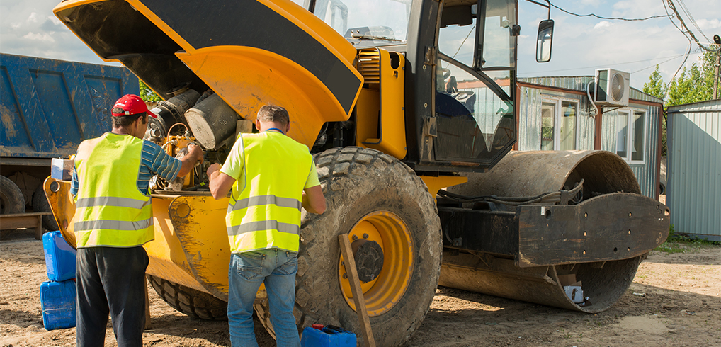 How often should you change the oil in your construction equipment?